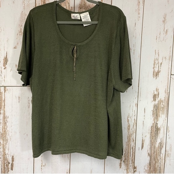 Kathie Lee Collection Tops - Kathie Lee. Olive Green Blouse. Size 26/28W. In excellent condition!